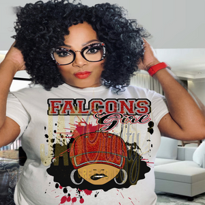 SPORTS FAN GIRL WITH HAT SHIRT (ALL TEAMS ARE IN THIS LISTING)
