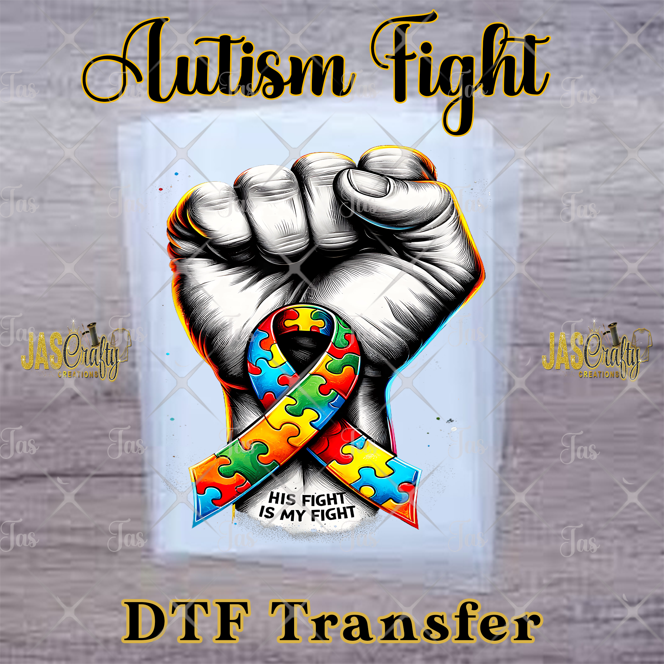 AUTISM FIST FIGHT READY TO PRESS