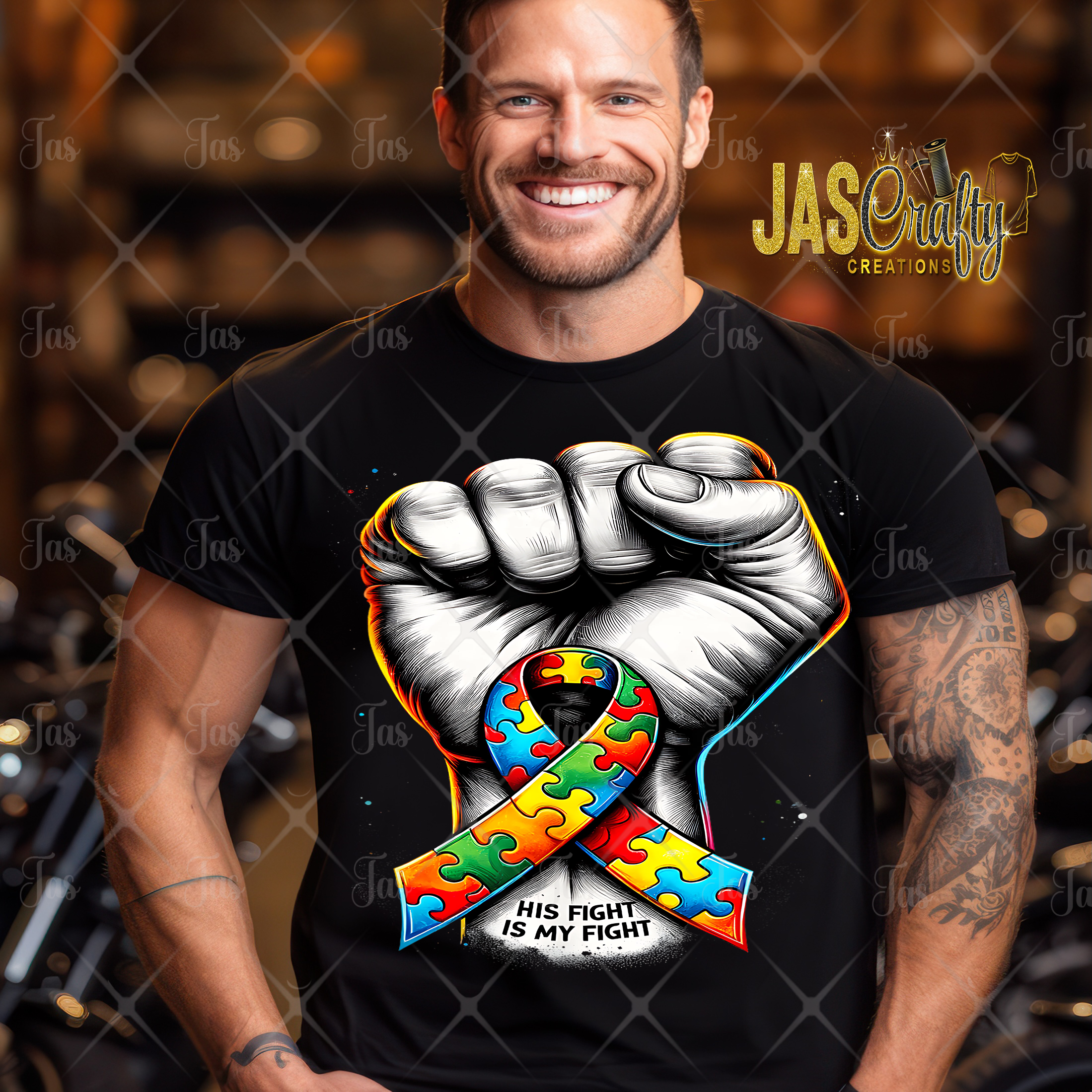 AUTISM FIST FIGHT READY TO PRESS