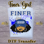 Load image into Gallery viewer, FINER HAT GIRL 1920 READY TO PRESS TRANSFER
