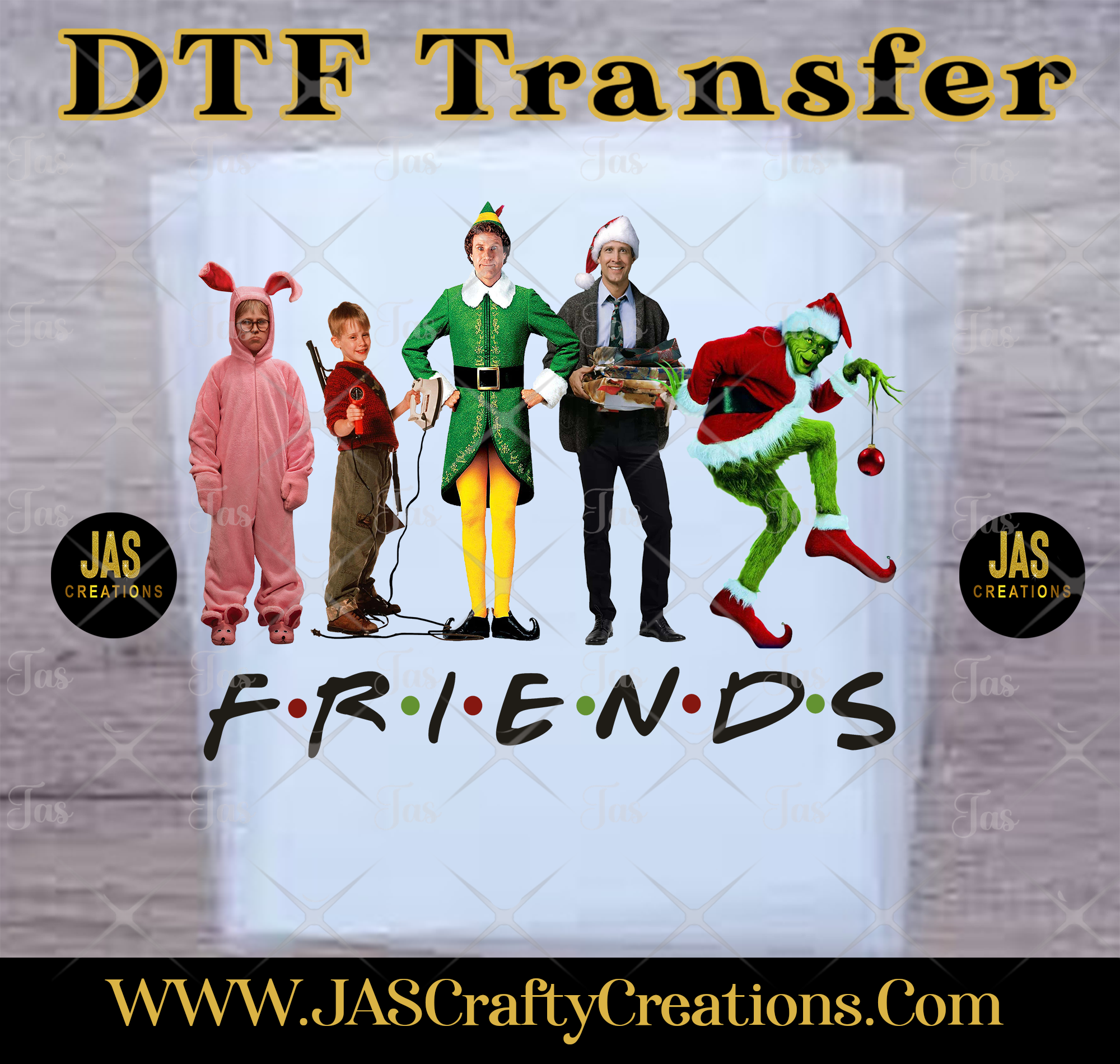 CHRISTMAS FRIENDS READY TO PRESS TRANSFER