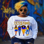 Load image into Gallery viewer, STRENGTH IN SISTERHOOD GAMMA RHO SHIRT
