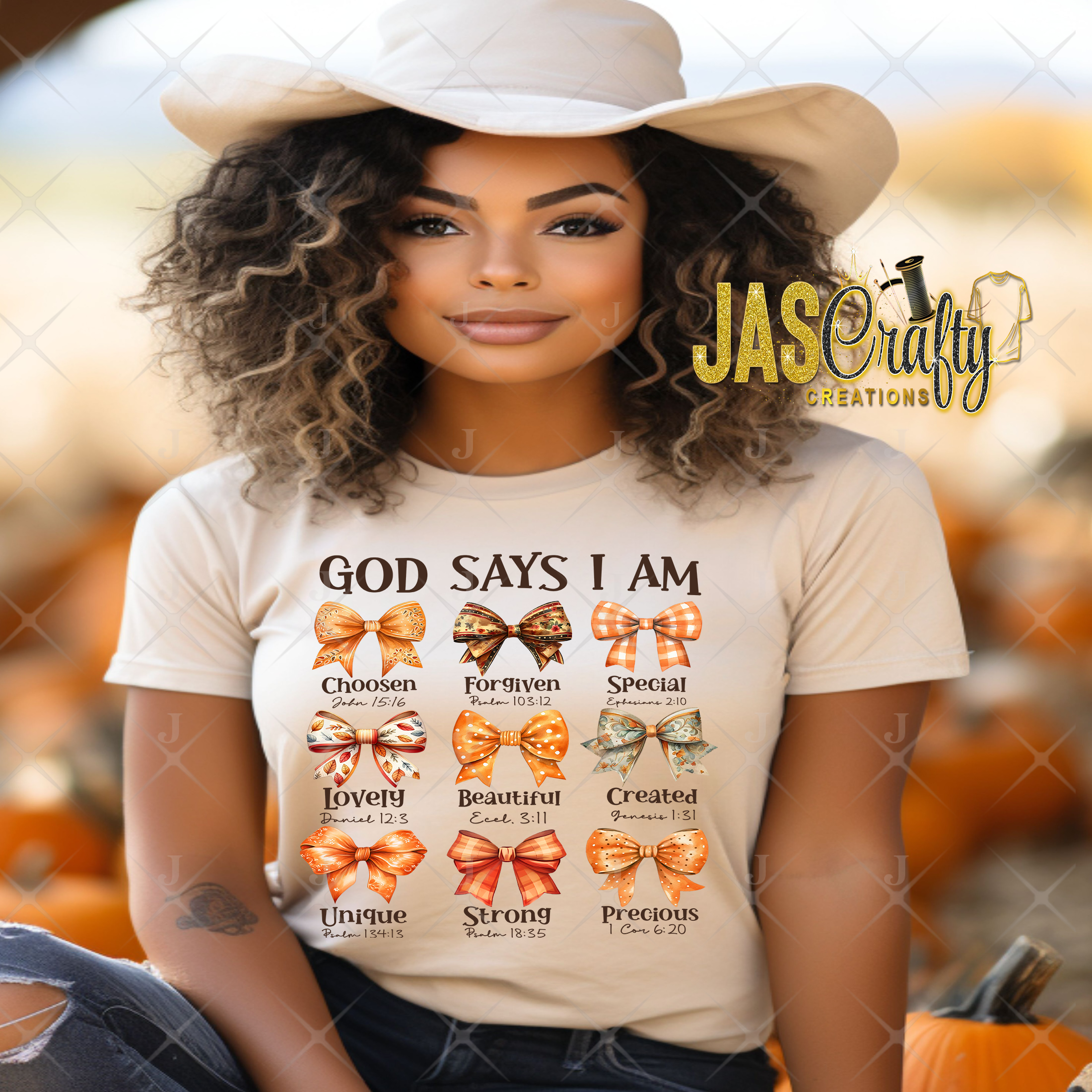 GOD SAYS I AM FALL BOWS SHIRT