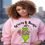 Load image into Gallery viewer, MEAN GREEN GUY BOUGIE ANIMAL PRINT SWEATSHIRT
