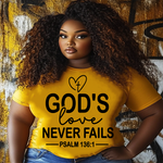 Load image into Gallery viewer, GOD'S LOVE NEVER FAILS READY TO PRESS DESIGN
