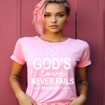 Load image into Gallery viewer, GOD'S LOVE NEVER FAILS READY TO PRESS DESIGN
