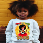 Load image into Gallery viewer, JUNETEENTH BABY GIRL POPPIN GUM READY TO PRESS DESIGN
