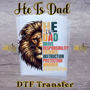 HE IS DAD READY TO PRESS TRANSFER