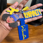 Load image into Gallery viewer, Sigma Gamma Rho Charmed Keychain
