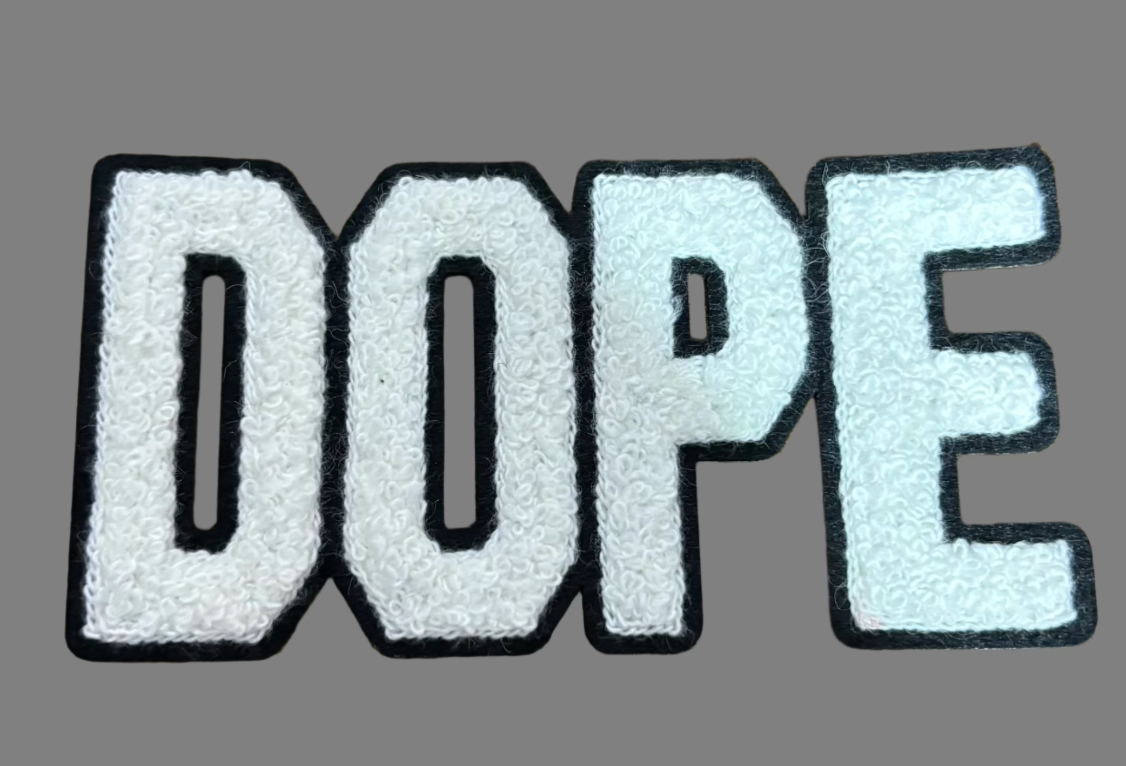 DOPE CHENILLE IRON ON PATCH