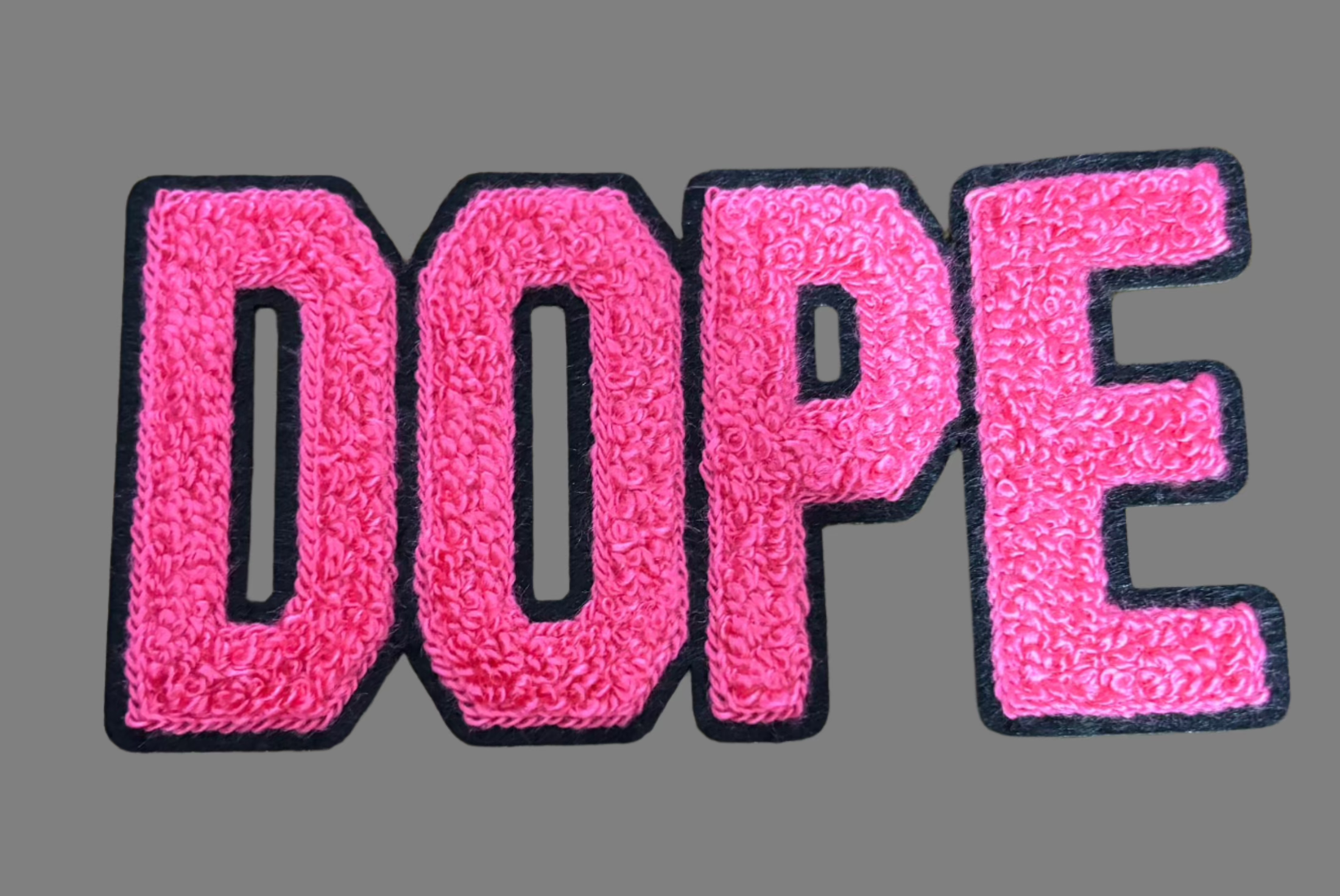 DOPE CHENILLE IRON ON PATCH
