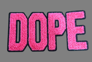 DOPE CHENILLE IRON ON PATCH