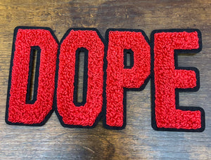 DOPE CHENILLE IRON ON PATCH