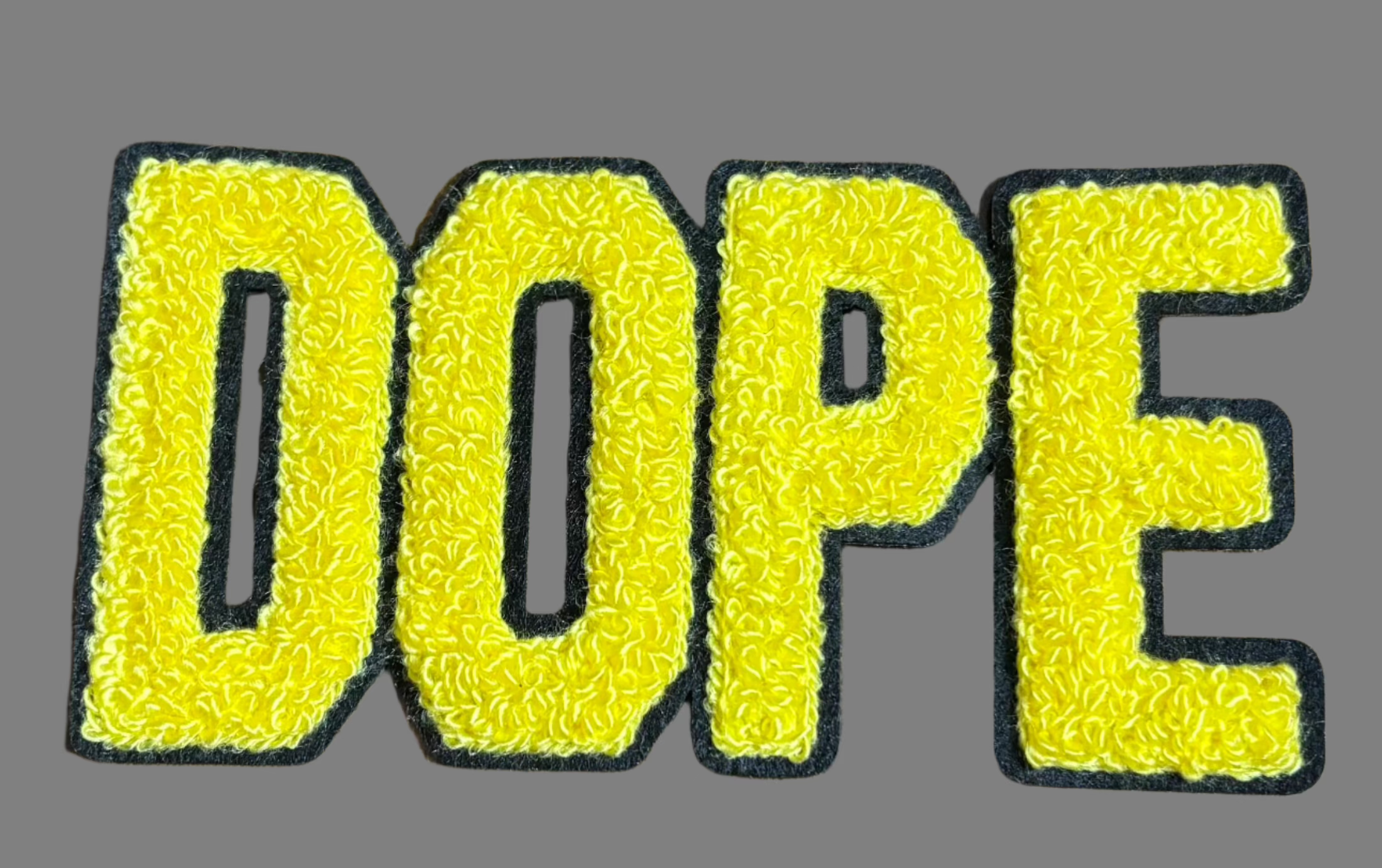 DOPE CHENILLE IRON ON PATCH