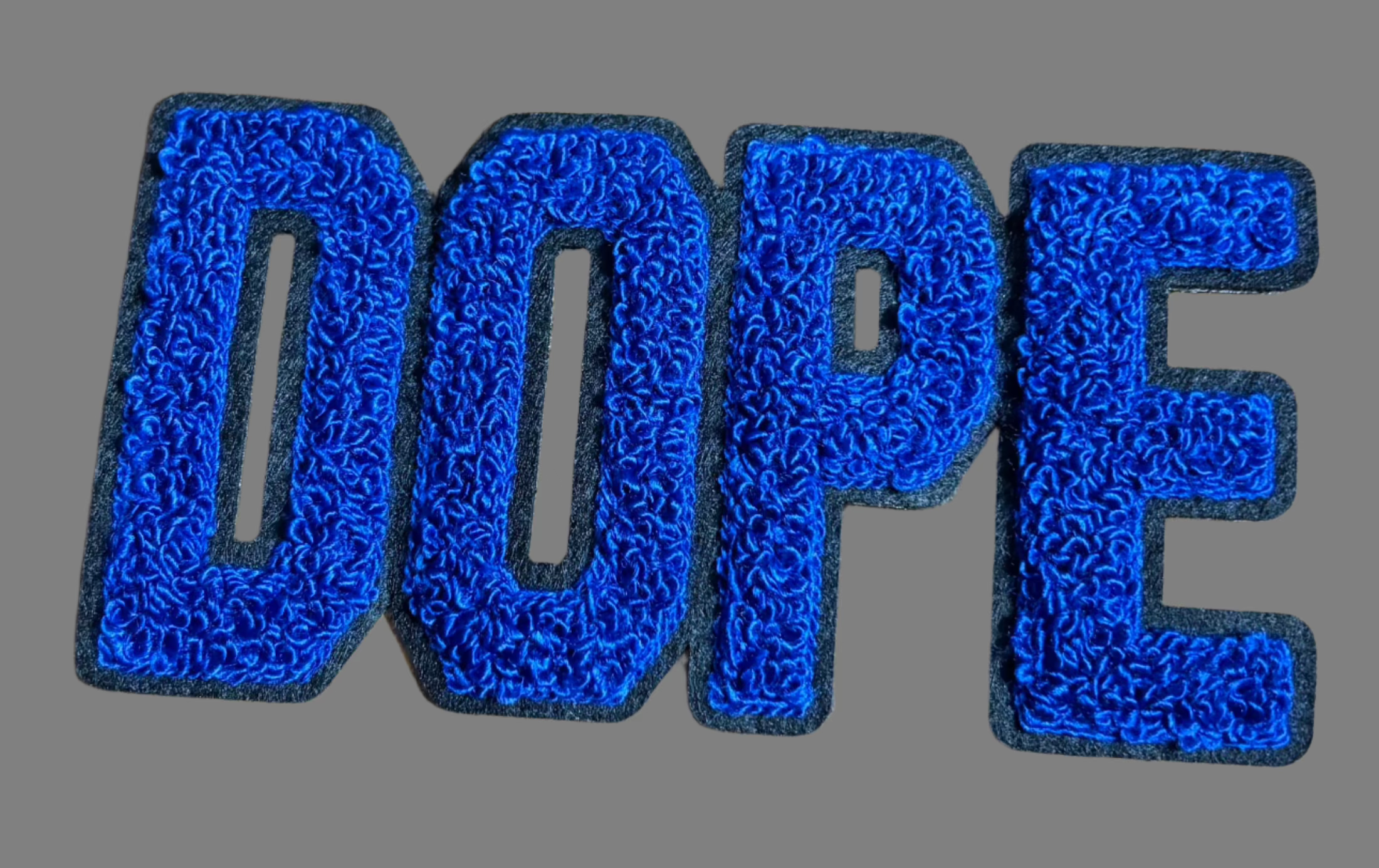 DOPE CHENILLE IRON ON PATCH