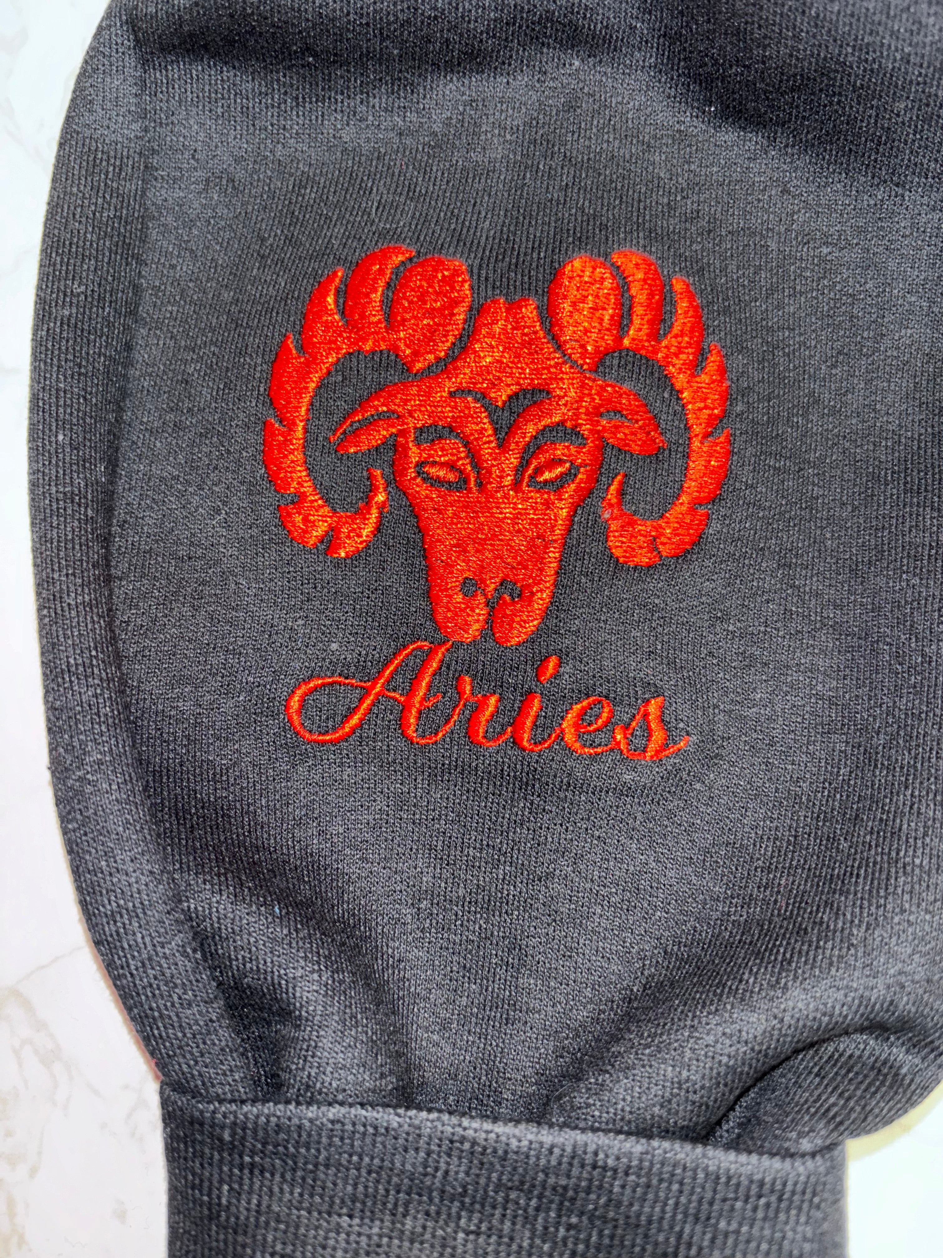 ZODIAC EMBROIDERED SWEATSHIRT ( ALL SIGNS ARE ON THIS LISTING)