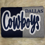 Load image into Gallery viewer, SPORTS TEAM TWO TONE EMBROIDERED SWEATSHIRT
