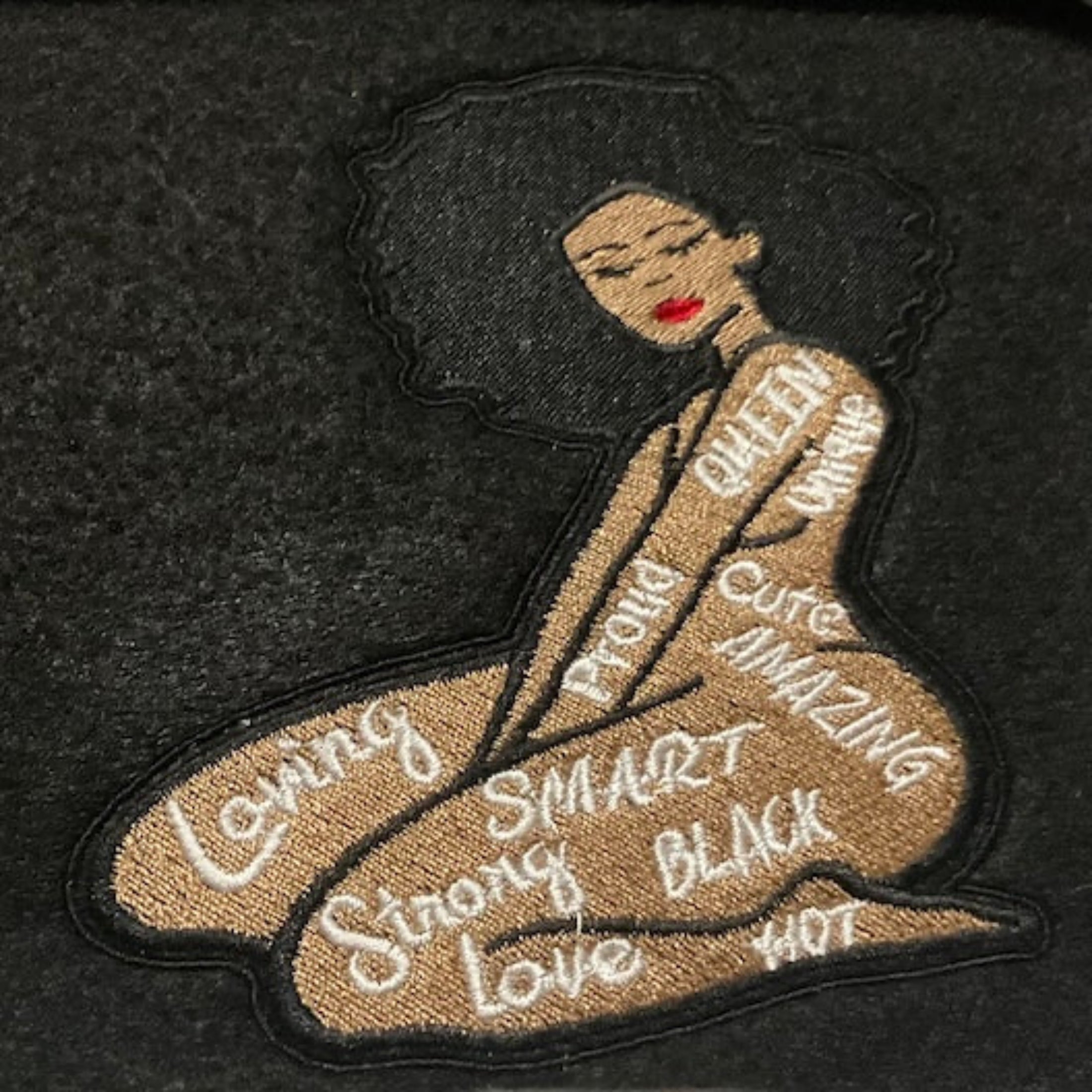 BLACK WOMEN AFFIRMATION EMBROIDERY PATCH
