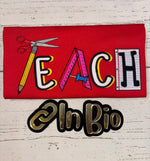 Load image into Gallery viewer, TEACH EMBROIDERED SHIRT

