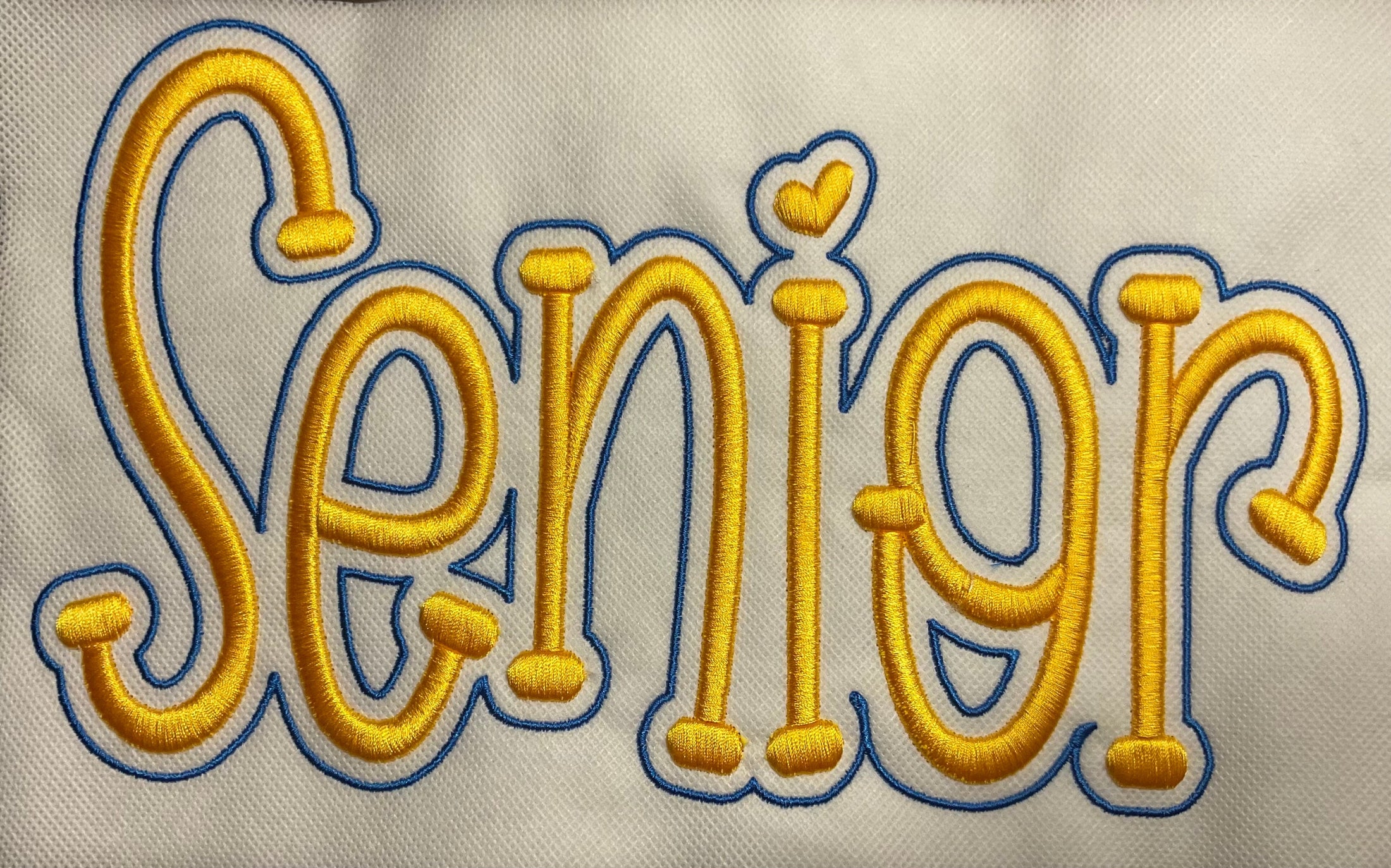 SENIOR 3D PUFF EMBROIDERY DESIGN