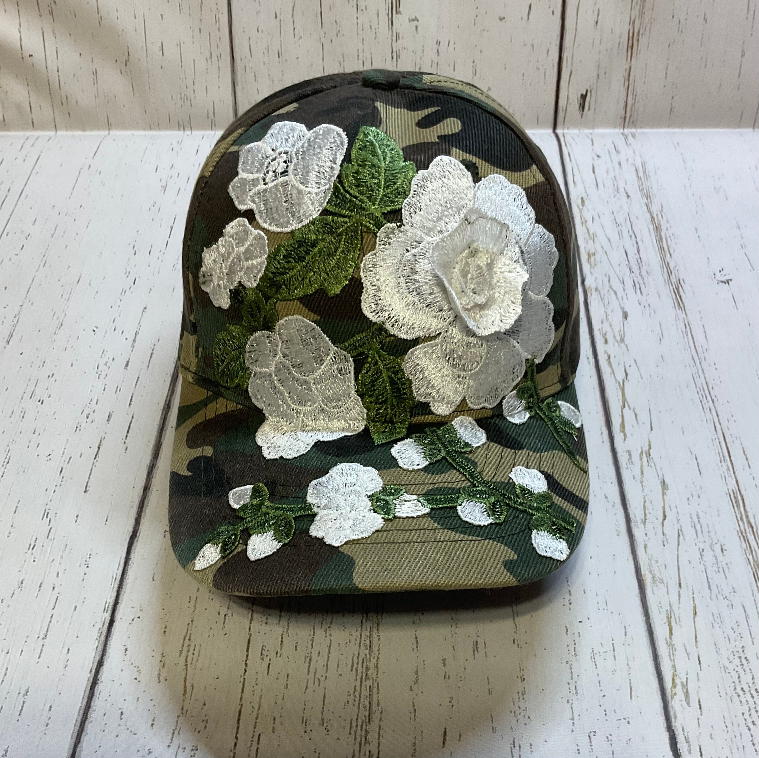 FLORAL CAMOUFLAGE HAT