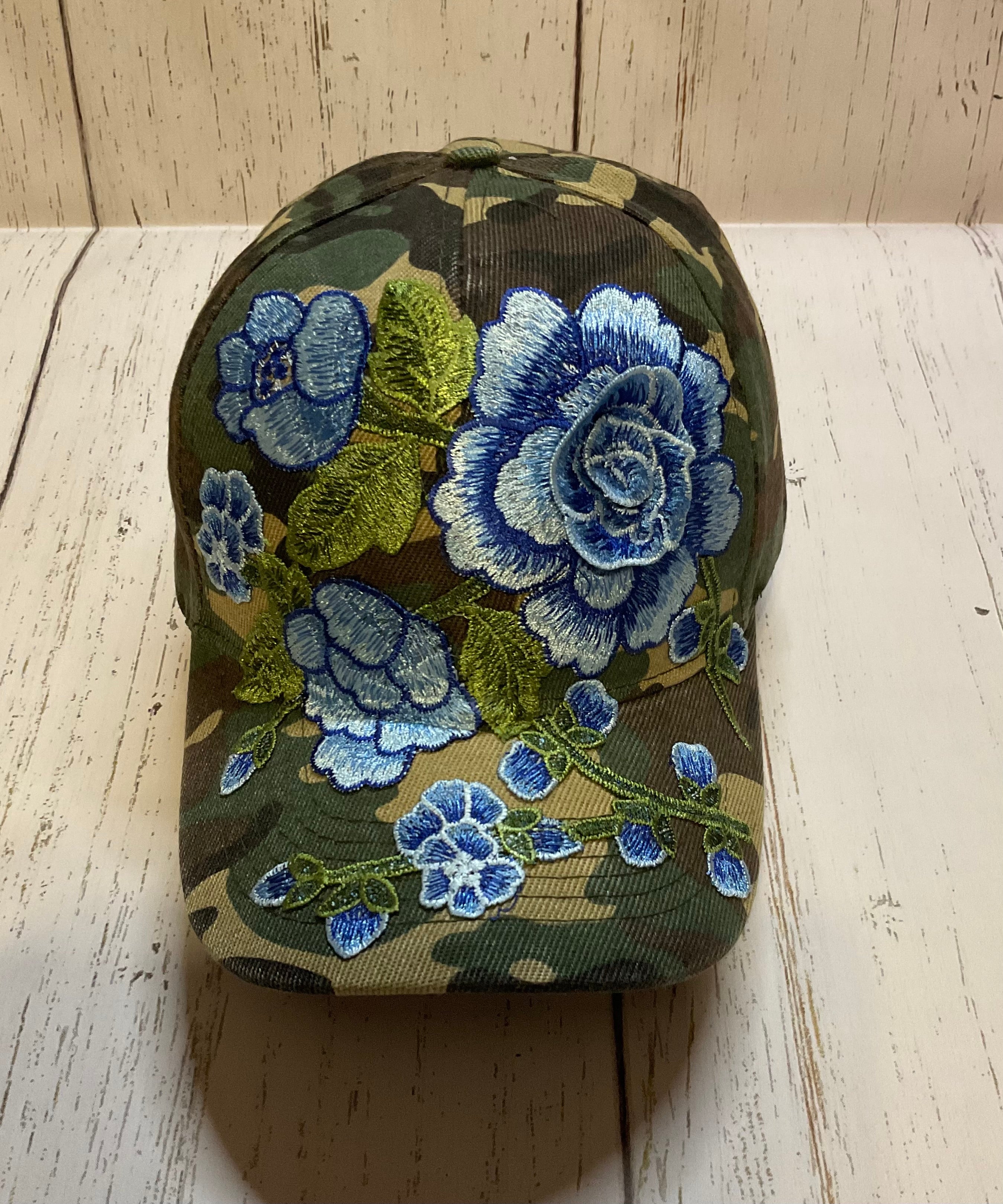FLORAL CAMOUFLAGE HAT