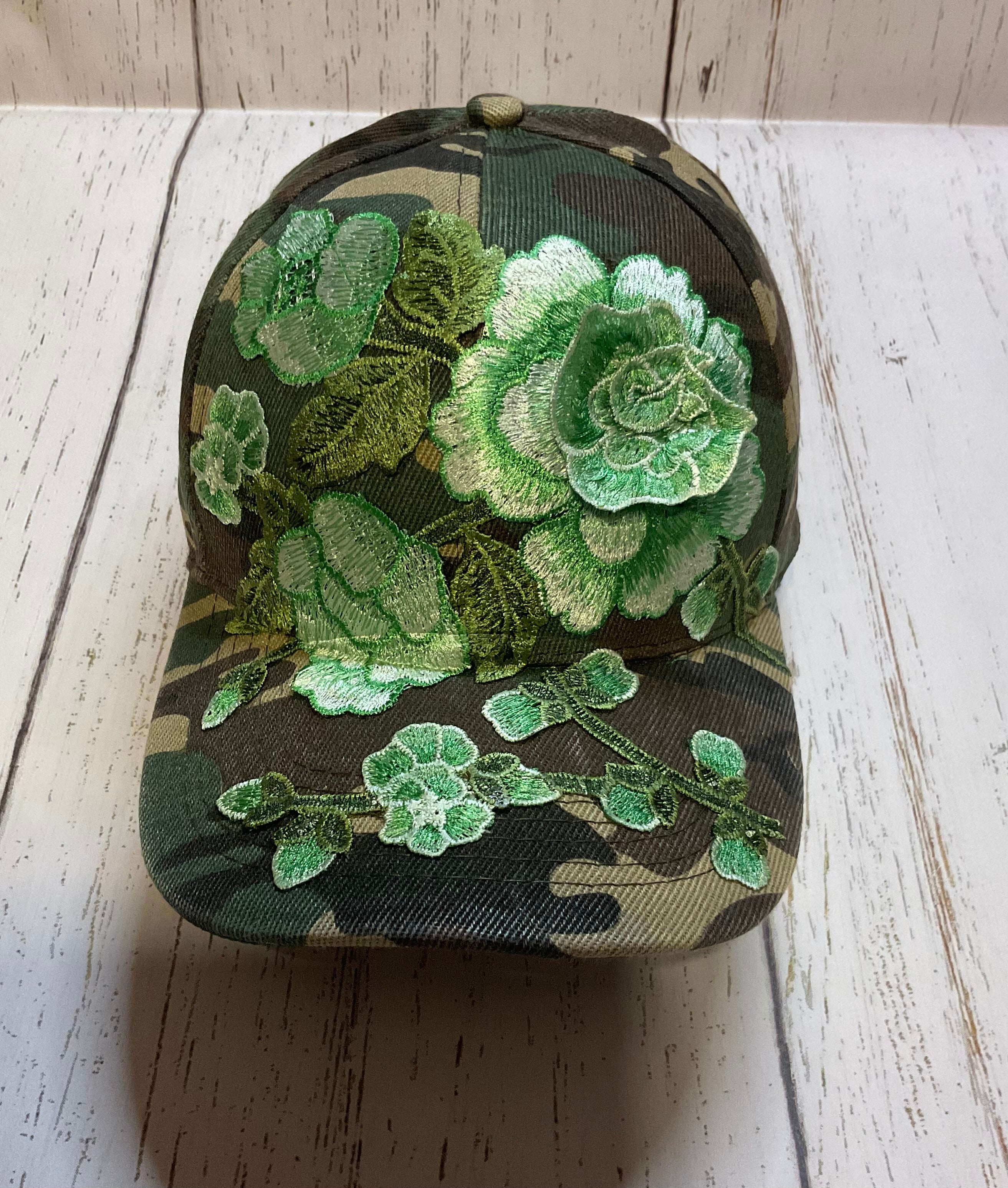 FLORAL CAMOUFLAGE HAT