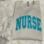 Load image into Gallery viewer, NURSE ARCHED APPLIQUE EMBROIDERY DESIGN
