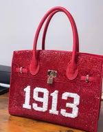 Load image into Gallery viewer, Delta Sigma Theta 1913 Bling-Pearl Tote
