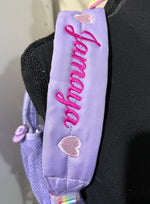 Load image into Gallery viewer, CLEAR EMBROIDERED GIRLS BACKPACK
