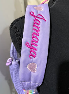 CLEAR EMBROIDERED GIRLS BACKPACK