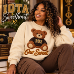 Load image into Gallery viewer, Iota Sweetheart Ow Sweet Teddy Faux Embroidery Shirt

