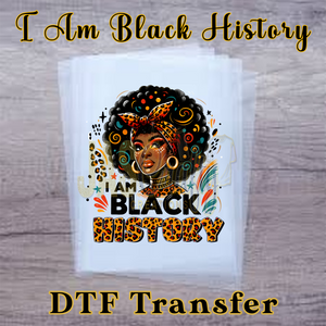 AFRICAN LADY I AM BLACK HISTORY READY TO PRESS TRANSFER