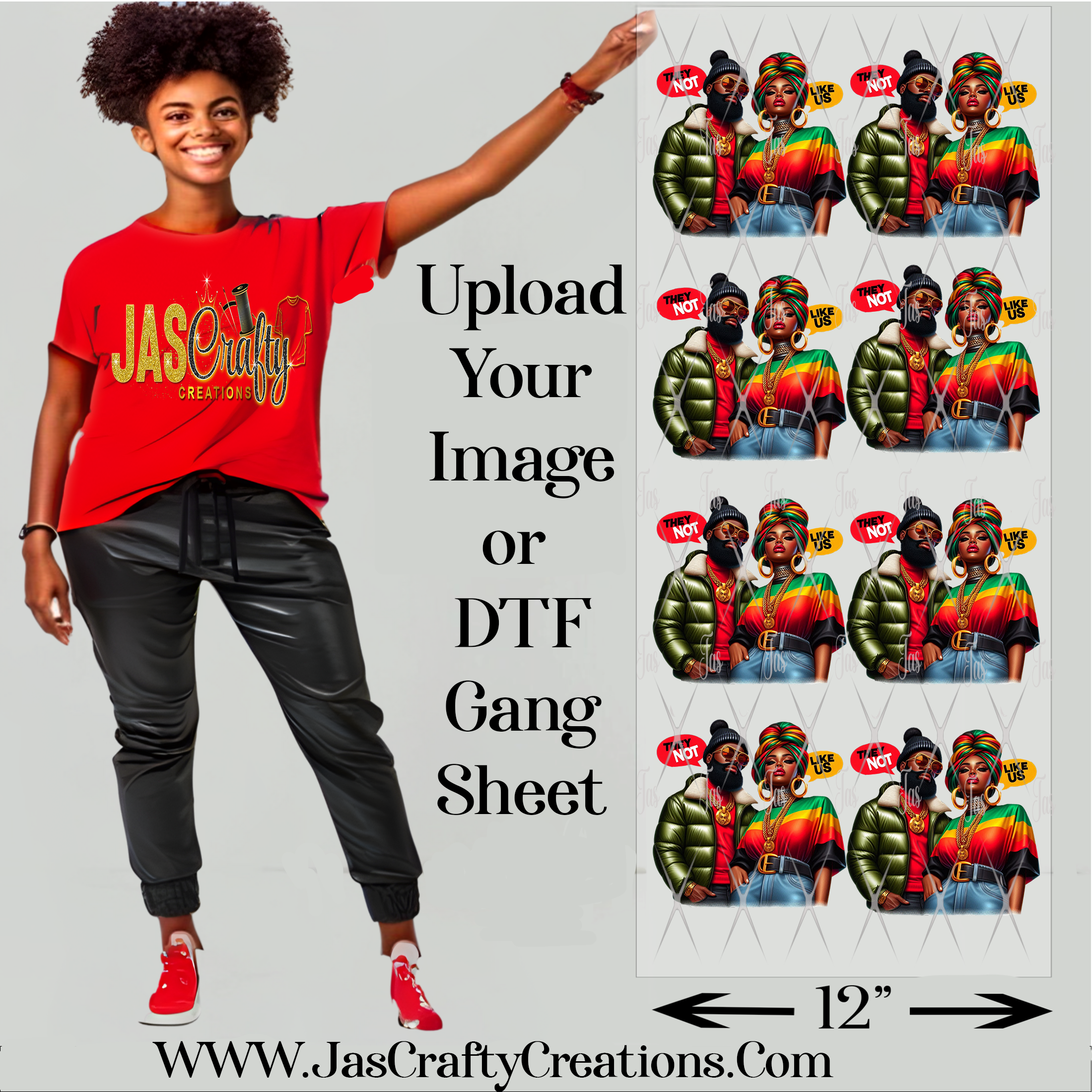 UPLOAD IMAGE OR PREMADE DTF GANG SHEET
