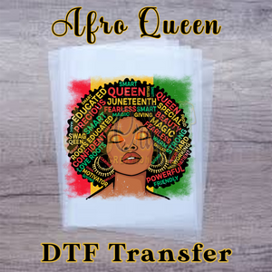JUNETEENTH AFRO QUEEN AFFIRMATIONS READY TO PRESS TRANSFER
