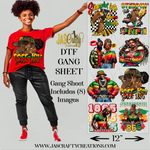Load image into Gallery viewer, JUNETEENTH (1)  PREMADE GANG SHEET
