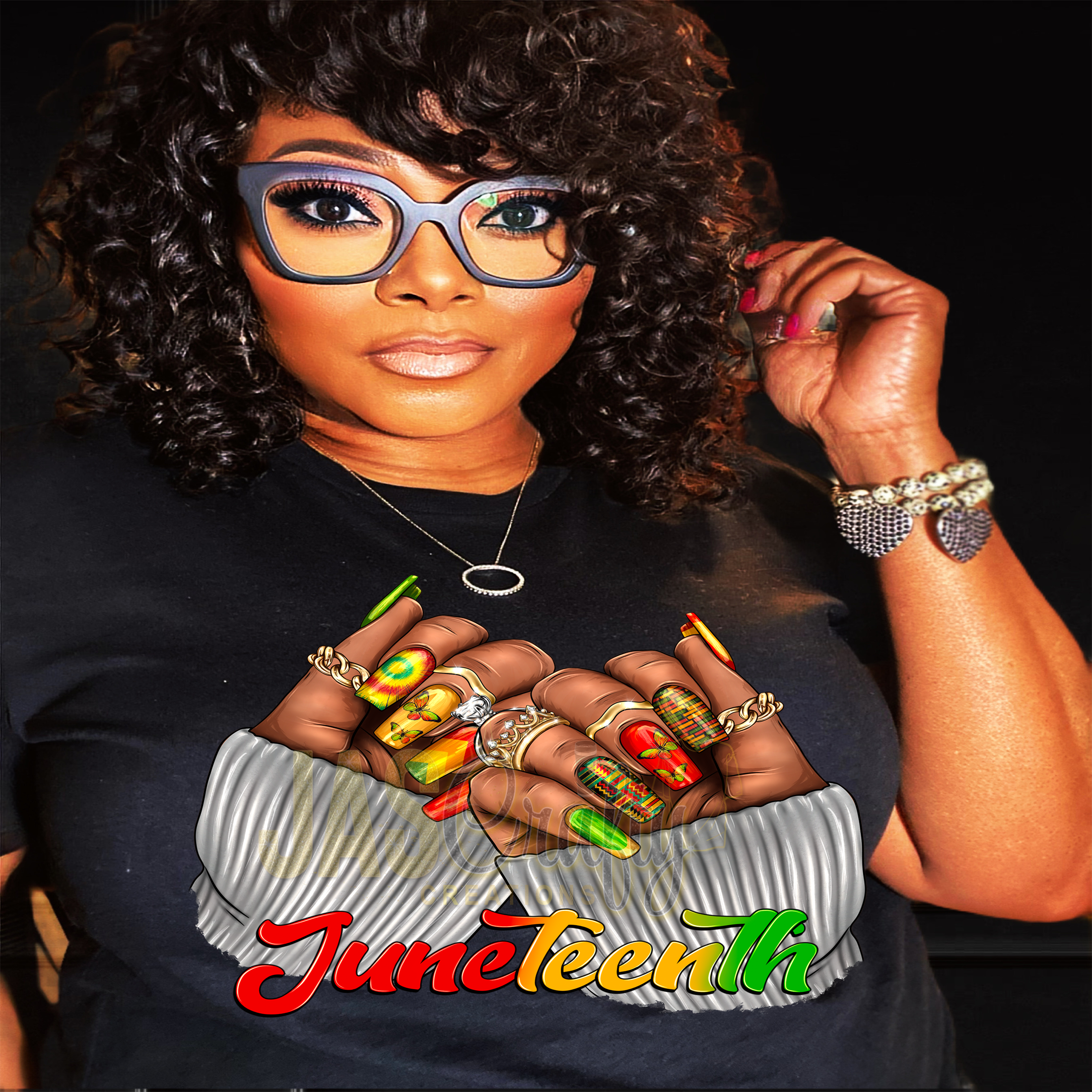 JUNETEENTH INSPIRED NAILS SHIRT
