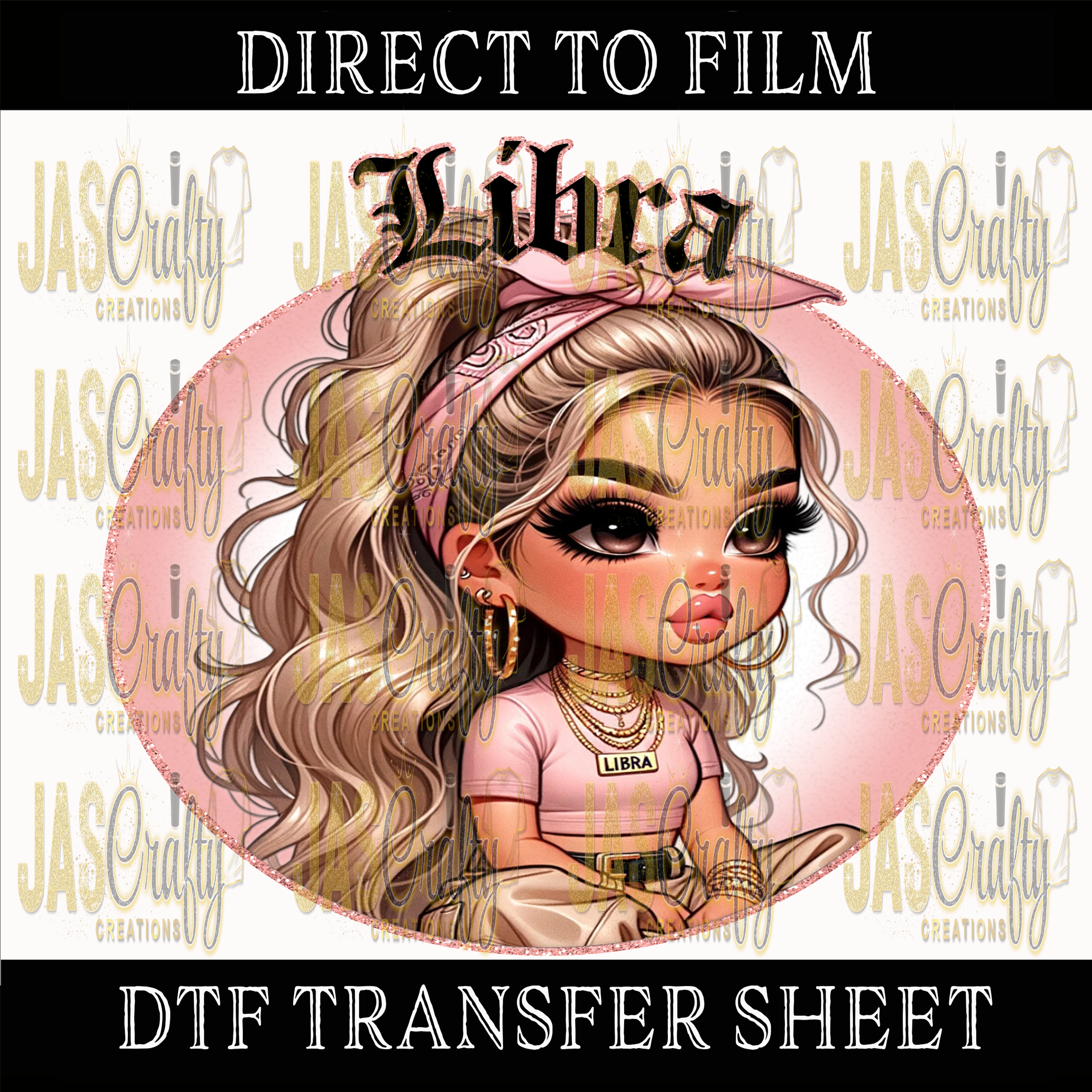 LIBRA GIRL READY TO PRESS TRANSFER