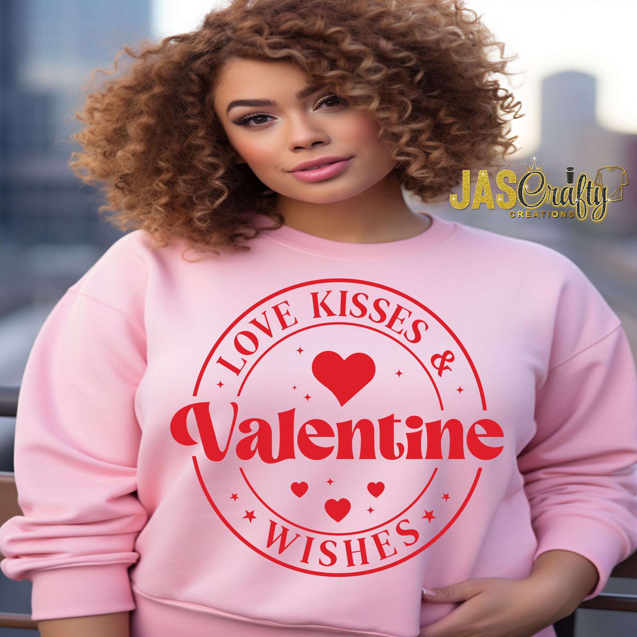LOVE KISSES VALENTINE SWEATSHIRT