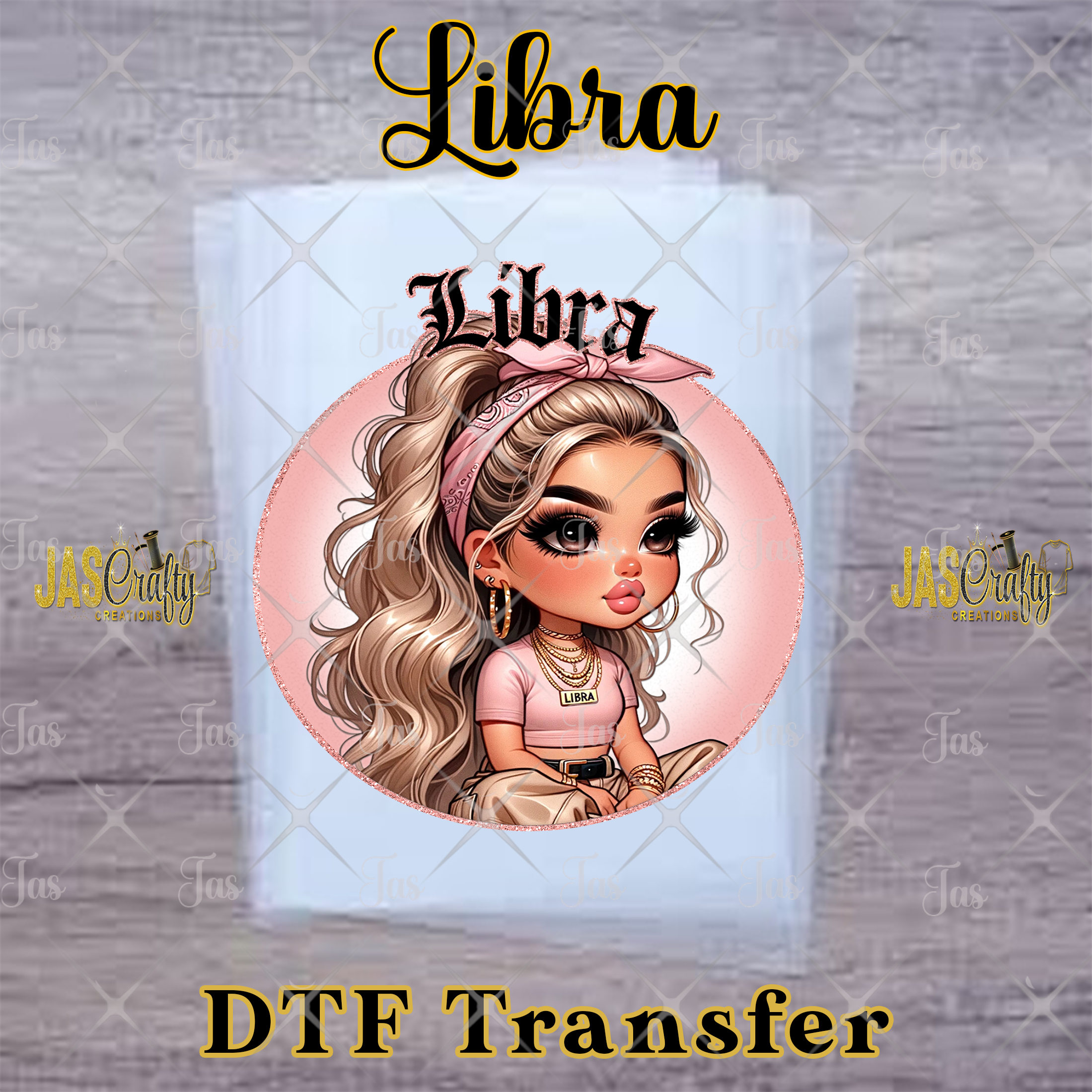 LIBRA GIRL READY TO PRESS TRANSFER