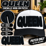 Load image into Gallery viewer, QUEEN CHENILLE IRON ON PATCH
