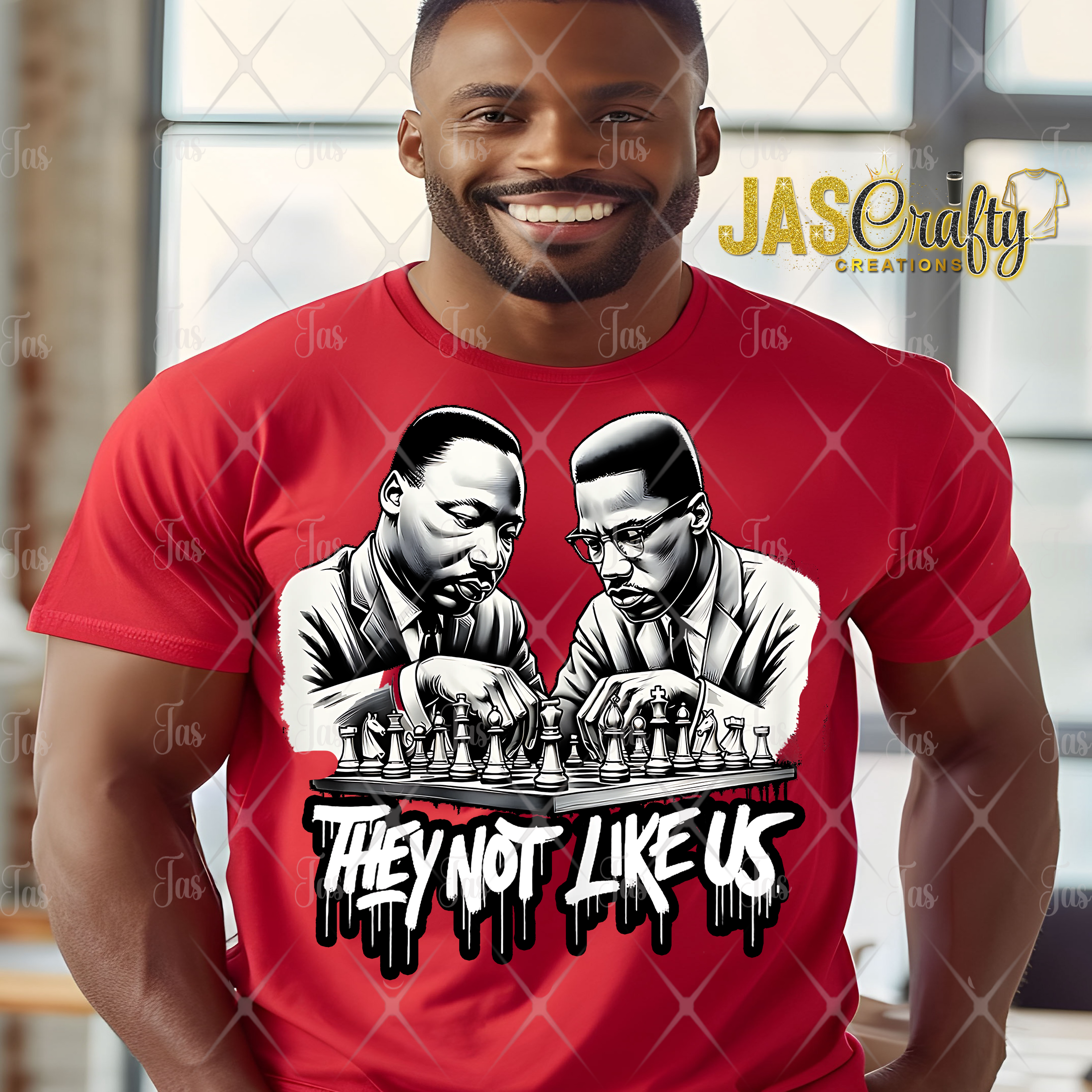 THEY NOT LIKE US MALCOLM-MARTIN SHIRT