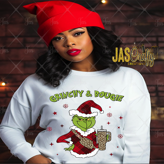 MEAN GREEN GUY PLAID CHEETAH READY TO PRESS TRANSFER