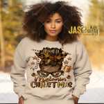 Load image into Gallery viewer, HAVE A MELANIN CHRISTMAS READY TO PRESS TRANSFER
