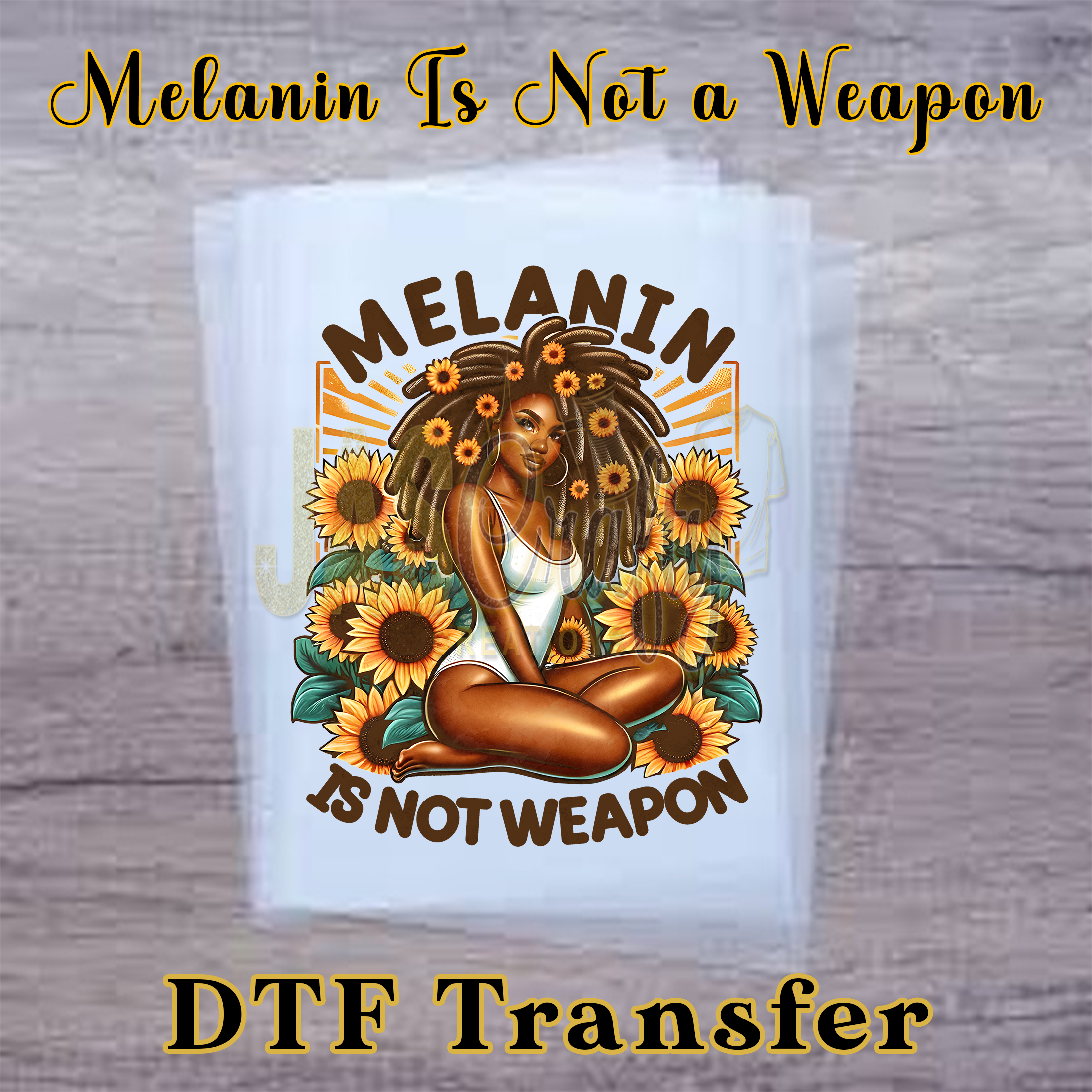 MELANIN IS NOT A WEAPON READY TO PRESS TRANSFER