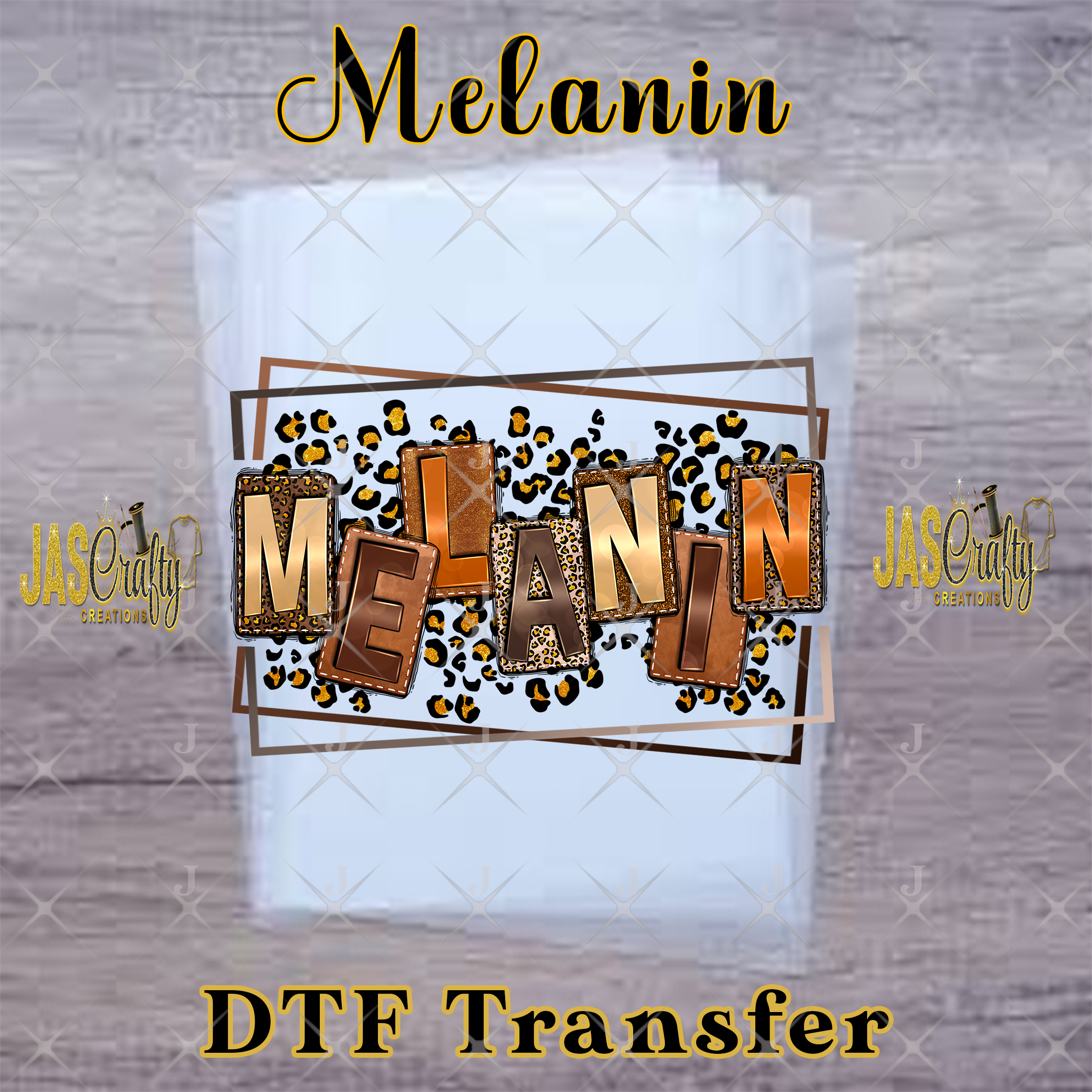 MELANIN ANIMAL PRINT READY TO PRESS TRANSFER