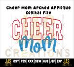 Load image into Gallery viewer, CHEER MOM VARSITY SATIN APPLIQUE DIGITAL FILE
