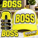 Load image into Gallery viewer, BOSS CHENILLE IRON ON PATCH
