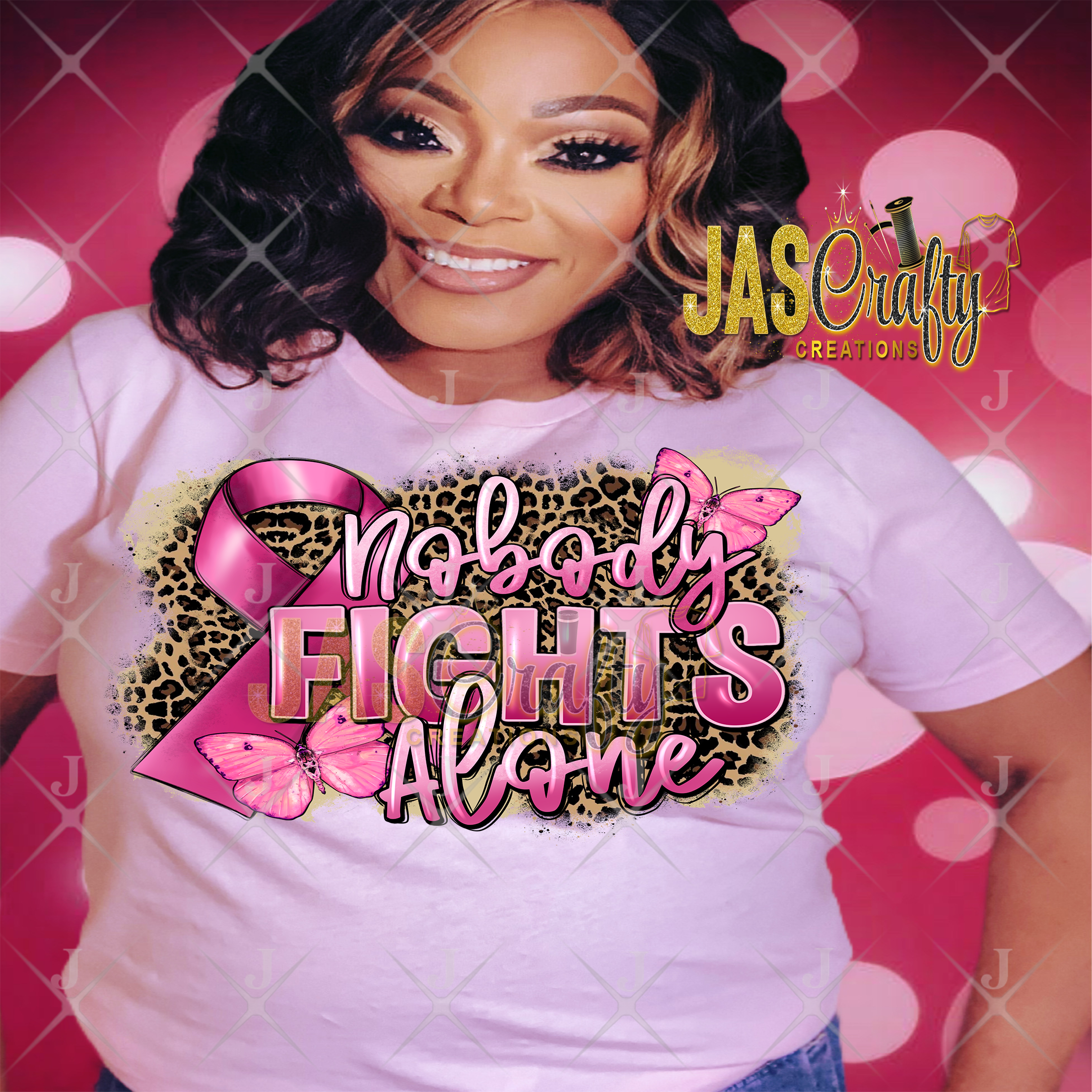 NOBODY FIGHTS ALONE LEOPARD SHIRT