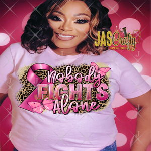 NOBODY FIGHTS ALONE LEOPARD SHIRT